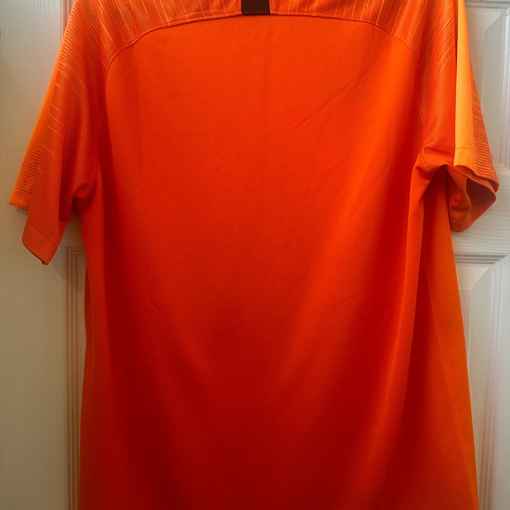 Nike KNVB Jersey Men’s Large Orange Soccer Netherlands Holland - Picture 3 of 5